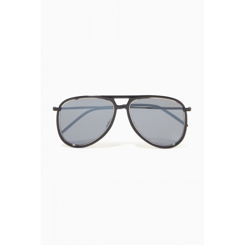 Saint Laurent - Classic 11 Aviator Sunglasses in Metal