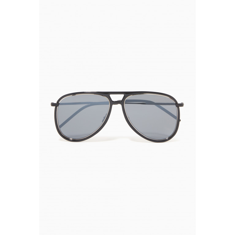 Saint Laurent - Classic 11 Aviator Sunglasses in Metal