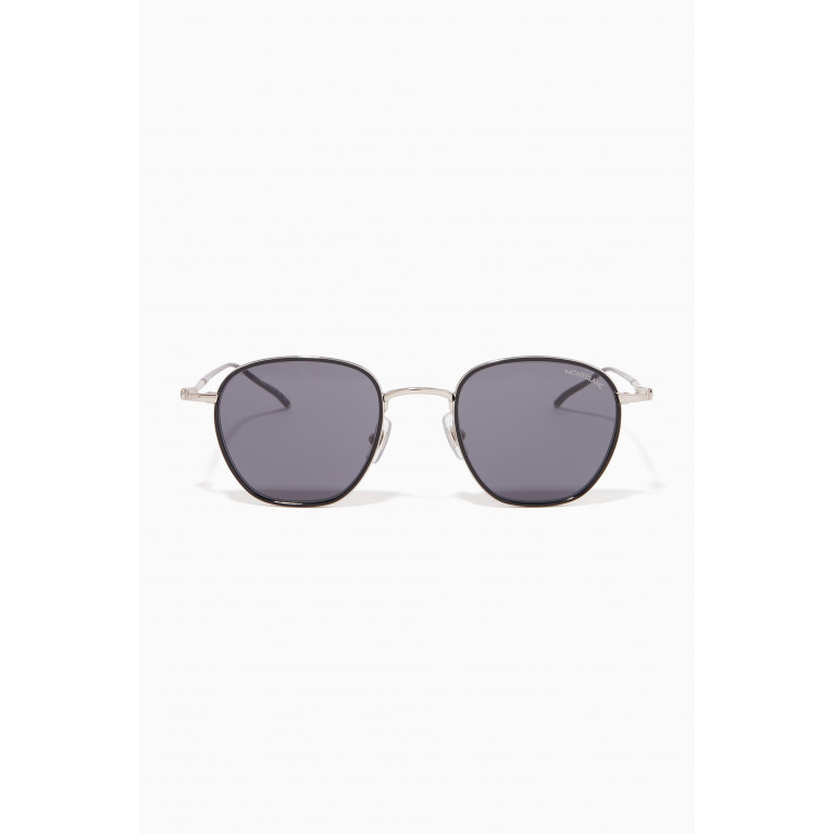 Montblanc - Square Sunglasses in Metal