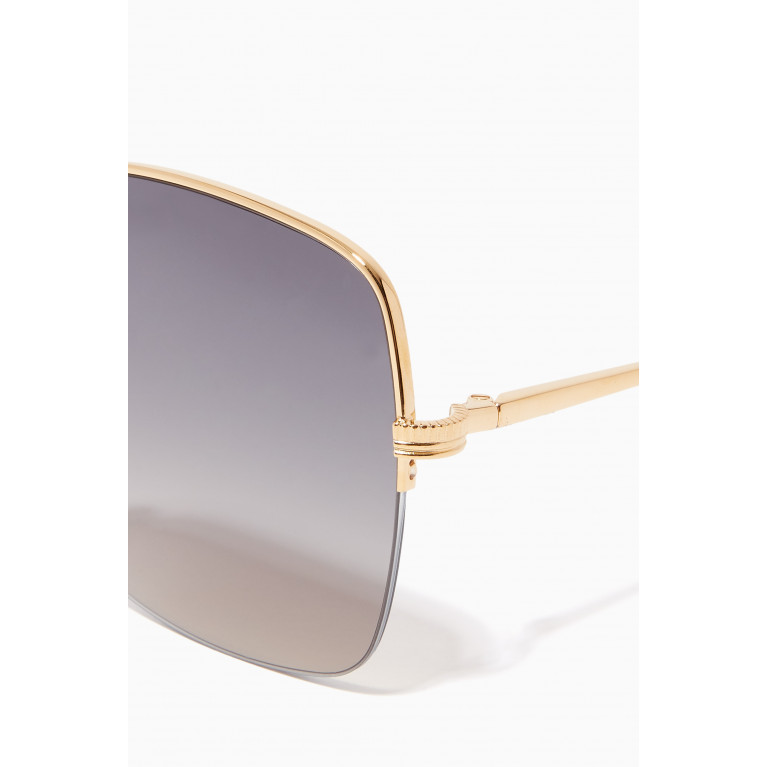 Boucheron - Square Sunglasses in Metal