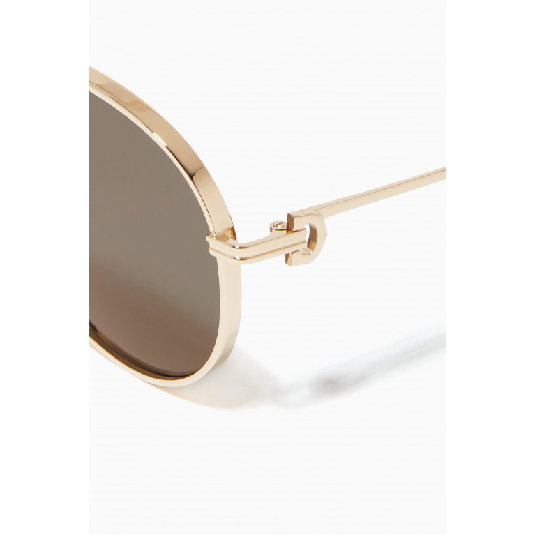 Cartier - Première de Cartier Sunglasses in Metal