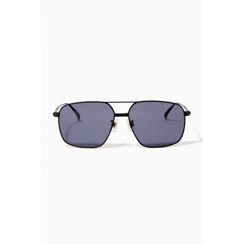 Dunhill - 60 Square Sunglasses in Metal