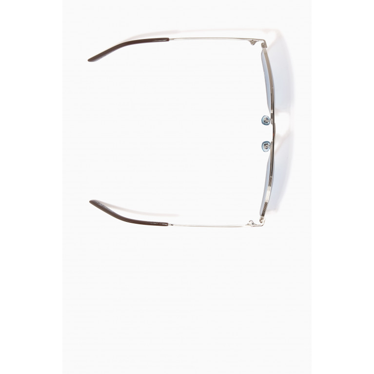 Gucci - Aviator Logo Sunglasses in Metal