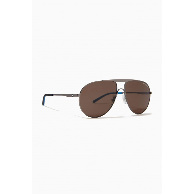 Montblanc - Aviator Sunglasses in Metal