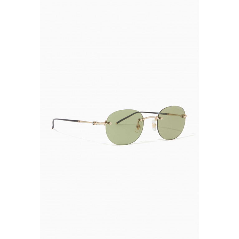 Montblanc - D Frame Sunglasses in Metal