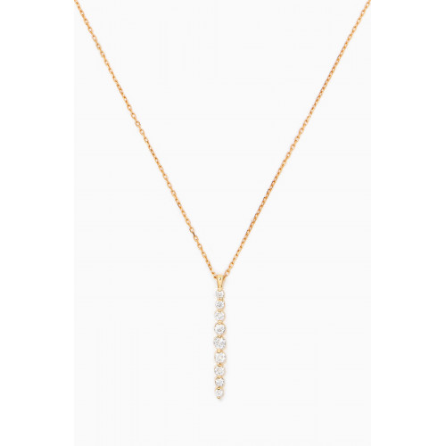 The Golden Collection - Floating Diamond Necklace in 18kt Yellow Gold