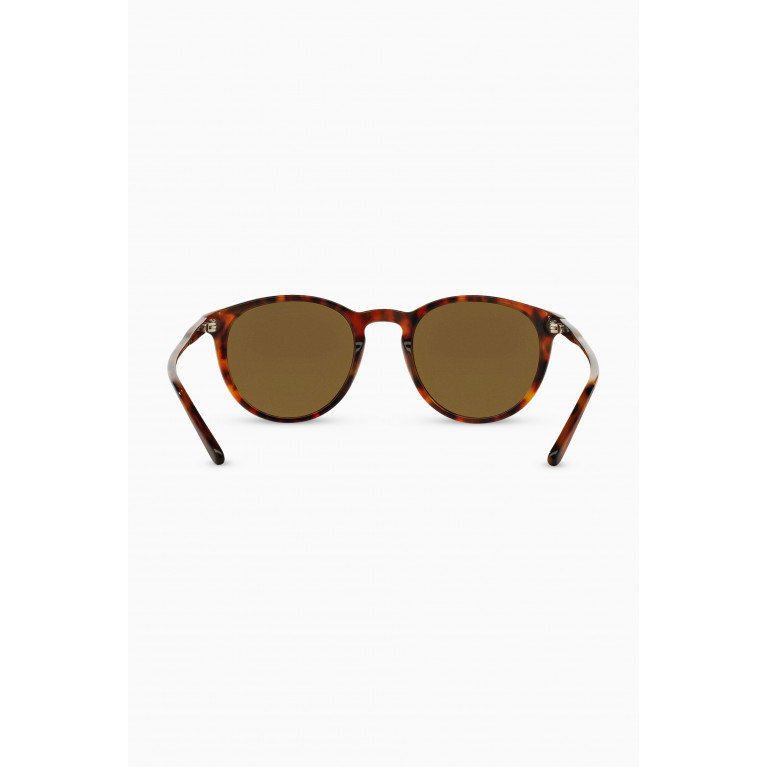 Polo Ralph Lauren - Round Sunglasses in Acetate Brown