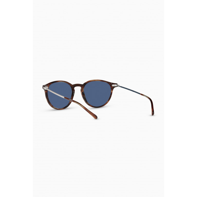 Polo Ralph Lauren - Wayfarer Round Sunglasses in Steel