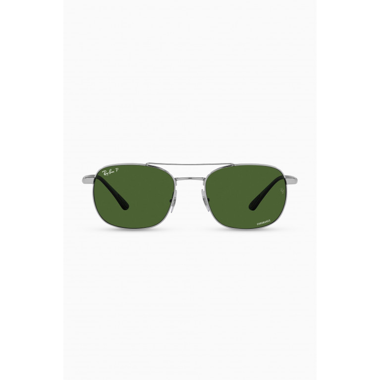 Ray-Ban - Chromance Square Sunglasses in Metal