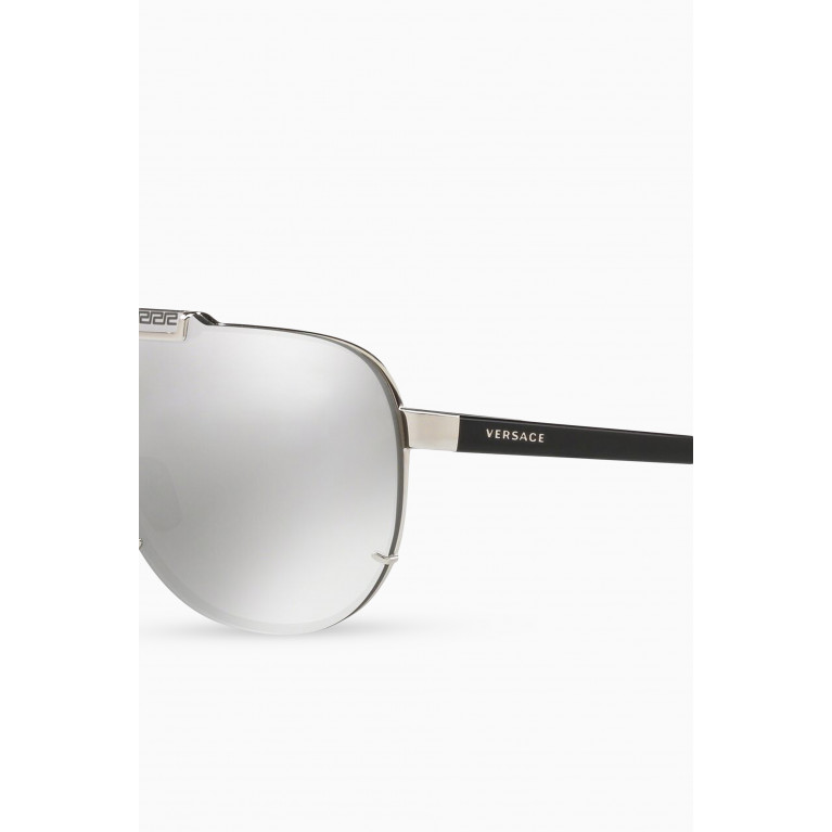 Versace - Pilot Sunglasses with Greca Bar