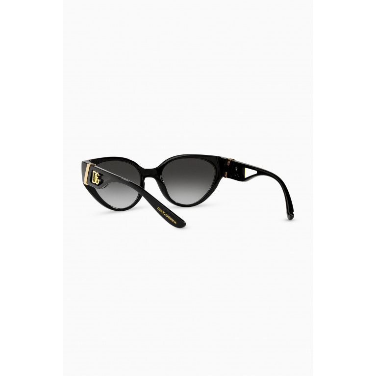 Dolce & Gabbana - DG Crossed Sunglasses Black