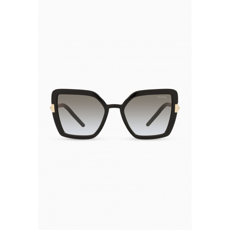 Prada - Cat-Eye Sunglasses in Acetate Black