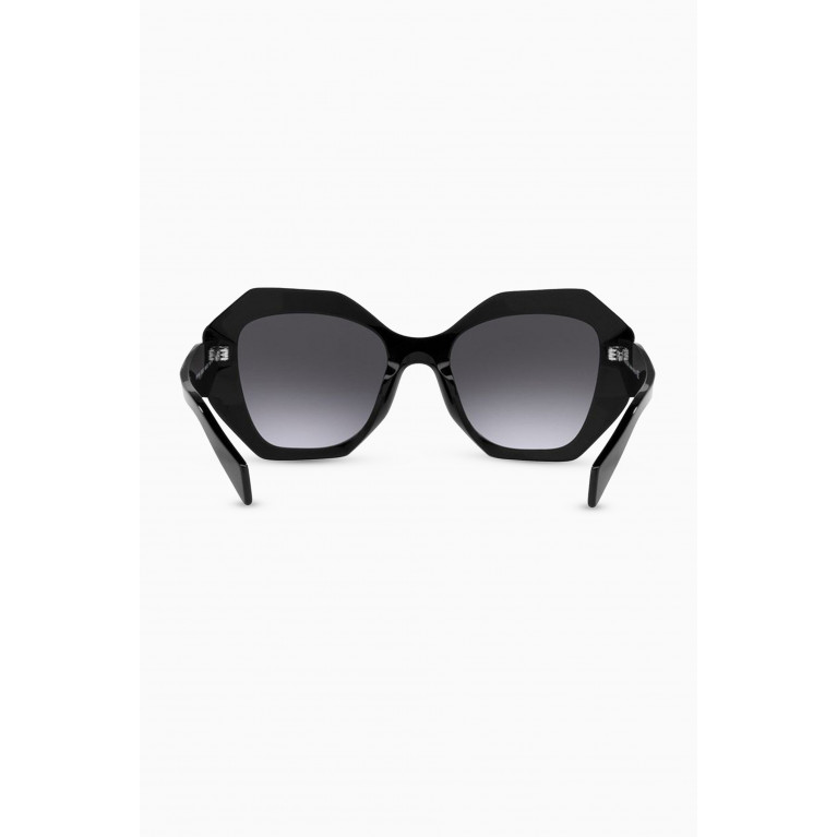 Prada - Oversized Sunglasses in Acetate Black