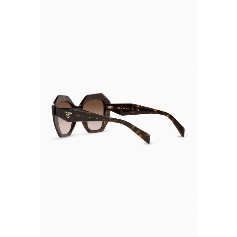 Prada - Oversized Sunglasses in Acetate Brown