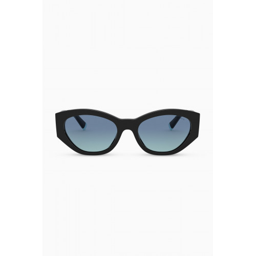 Tiffany & Co. - Oval Sunglasses in Acetate Black