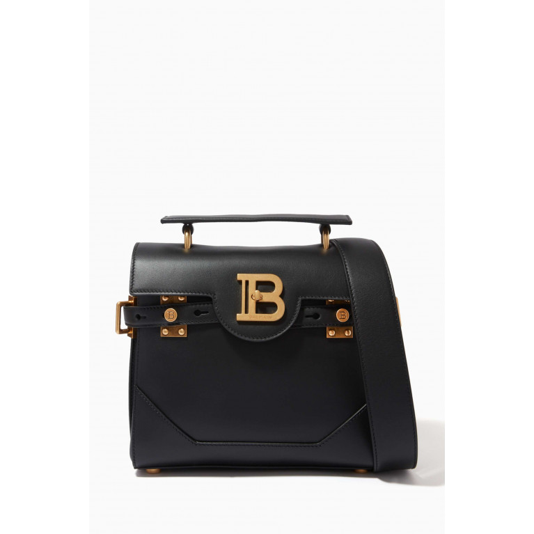 Balmain - B-Buzz 23 Bag in Calfskin Leather Black