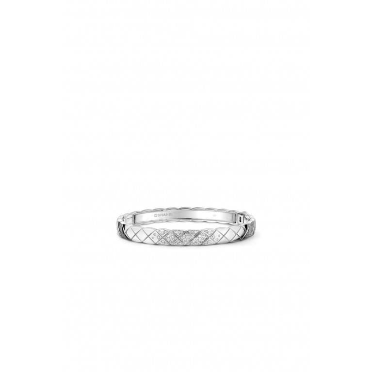 CHANEL - Quilted motif, 18K white gold, diamonds
