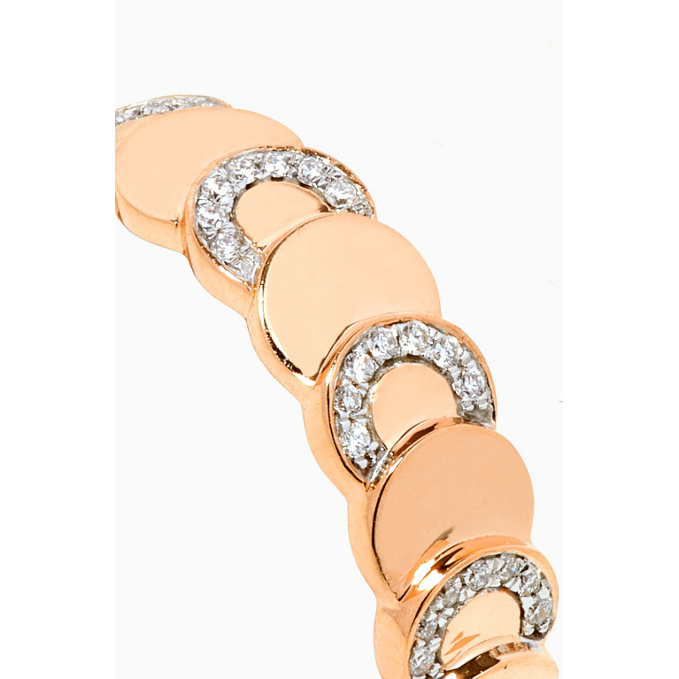 Damas - Revolve Diamond Ring in 18kt Rose Gold Rose Gold