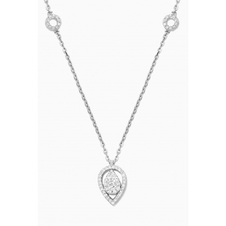 Damas - OneSixEight Diamond Necklace in 18kt White Gold