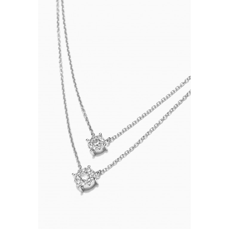 Damas - OneSixEight Diamond Necklace in 18kt White Gold