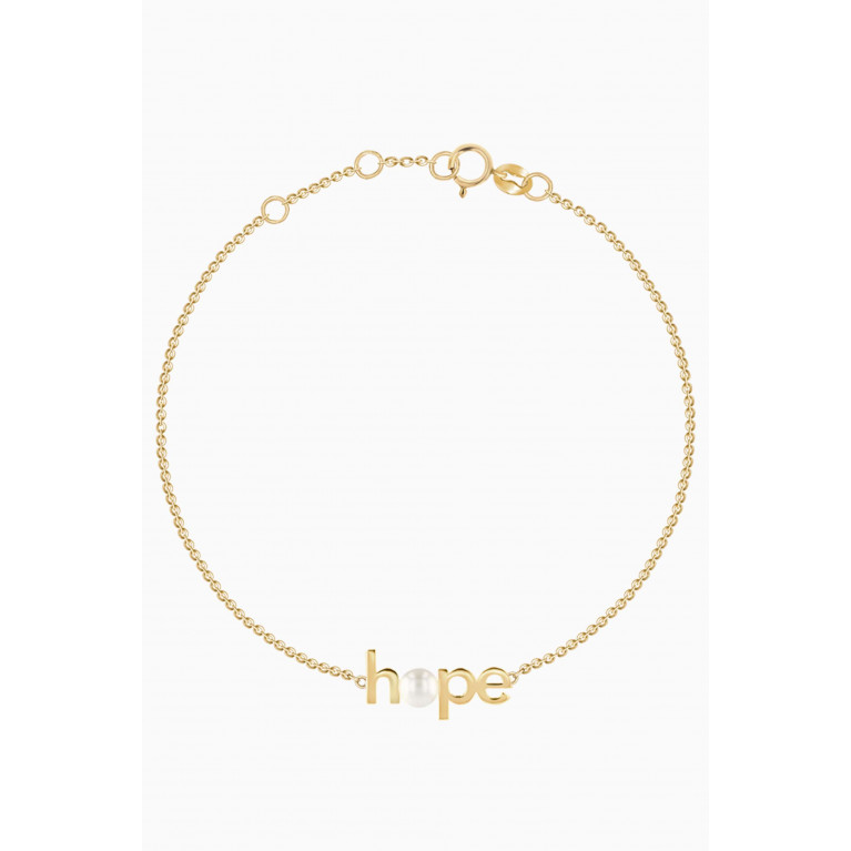 Damas - Hope Bracelet with Pearl in 14kt Yellow Gold