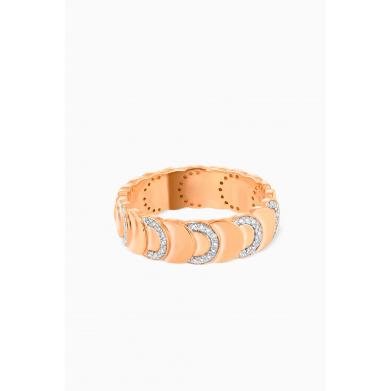 Damas - Revolve Diamond Ring in 18kt Rose Gold