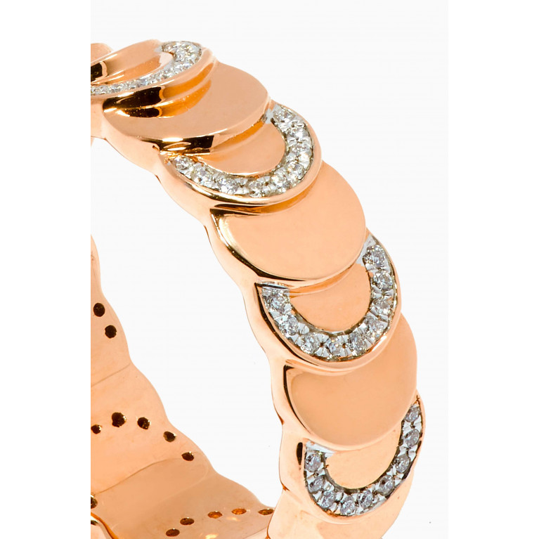 Damas - Revolve Diamond Ring in 18kt Rose Gold