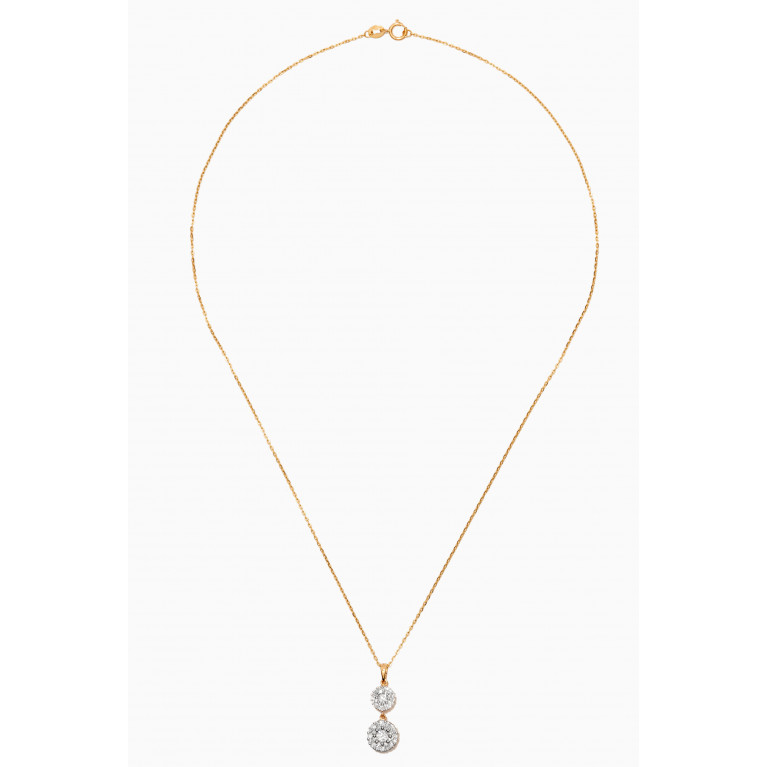 Damas - OneSixEight Diamond Pendant Chain in 18kt Gold