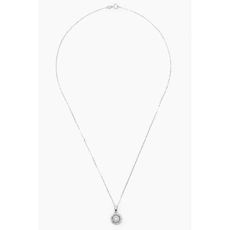 Damas - OneSixEight Diamond Pendant Chain in 18kt White Gold