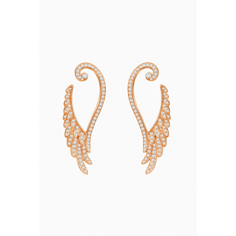 Garrard - Wings Embrace Diamond Earrings in 18kt Yellow Gold