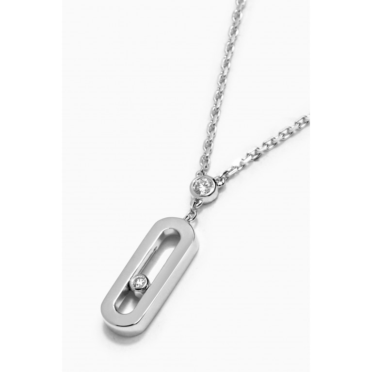 Messika - Move Uno Diamond Long Necklace in 18kt White Gold