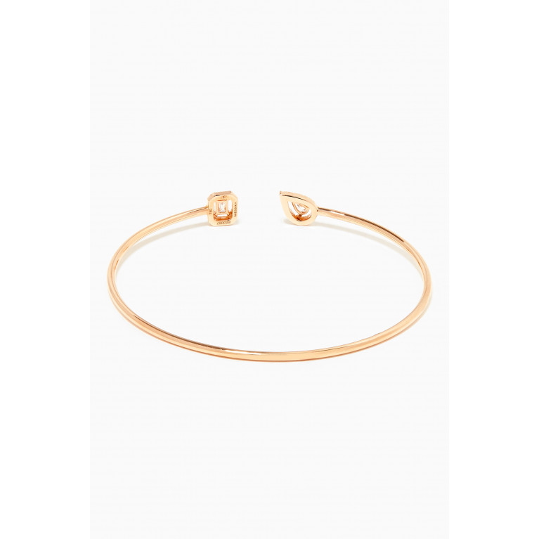 Messika - My Twin Toi & Moi Diamond Thin Bangle in 18kt Rose Gold