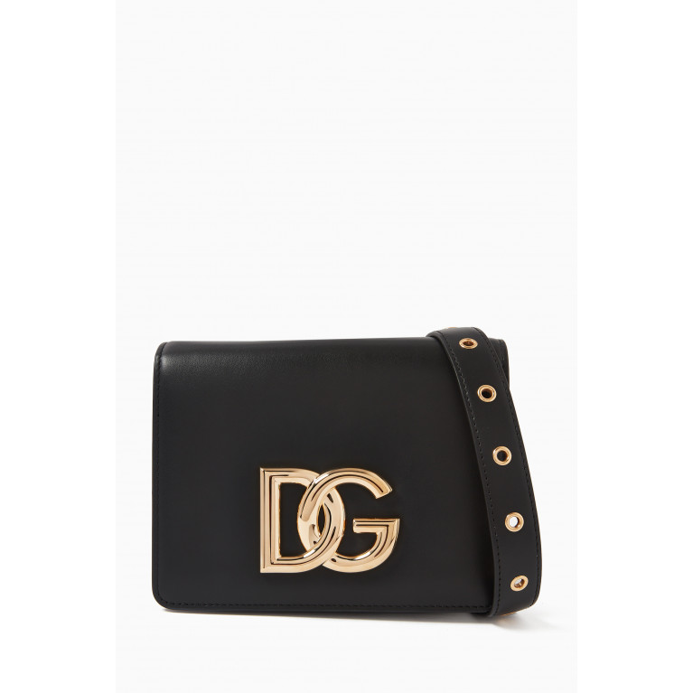 Dolce & Gabbana - DG Millennials Logo Belt Bag in Leather Black
