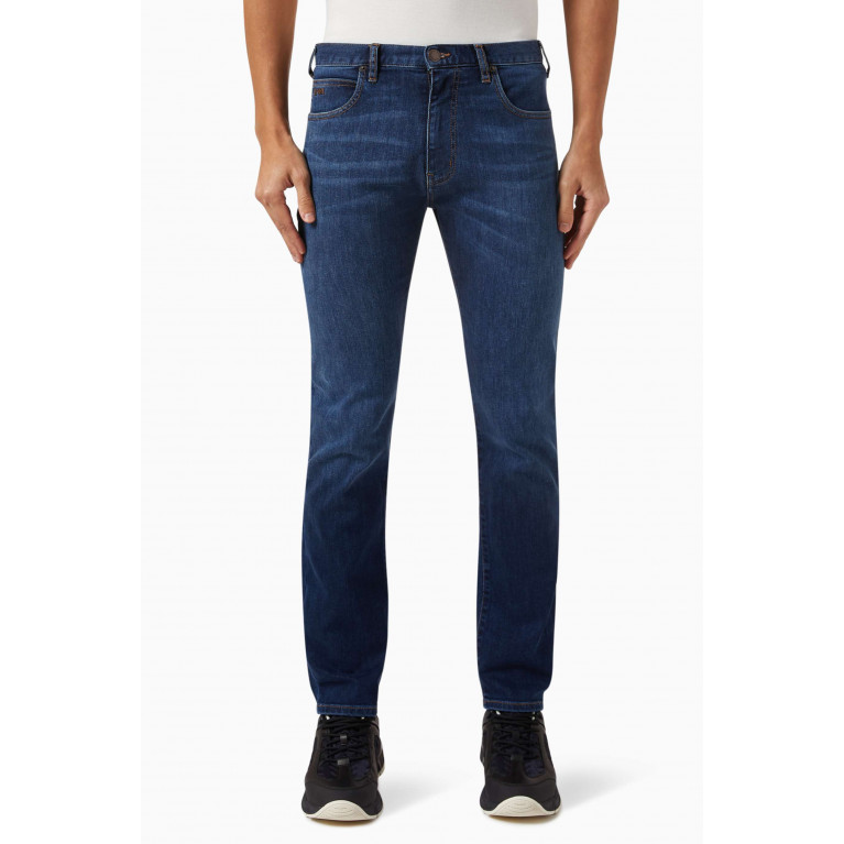 Emporio Armani - J45 Regular-fit Jeans in Stretch Cotton-twill Denim