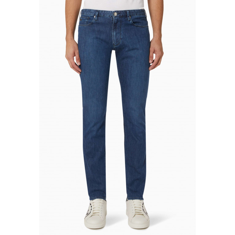 Emporio Armani - J06 Slim-Fit Jeans in Denim Blue