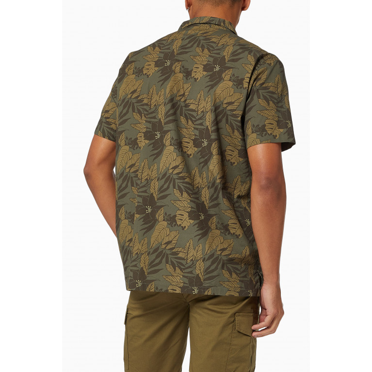 NASS - Rom Hawaii Shirt in Cotton Poplin Green