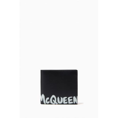 Alexander McQueen - McQueen Graffiti Billfold Wallet in Leather