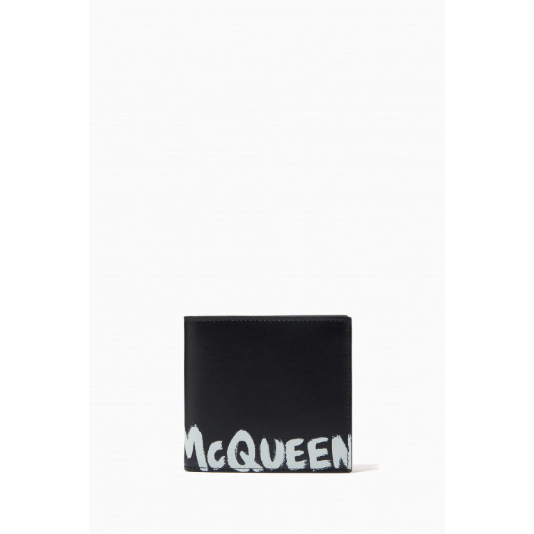 Alexander McQueen - McQueen Graffiti Billfold Wallet in Leather