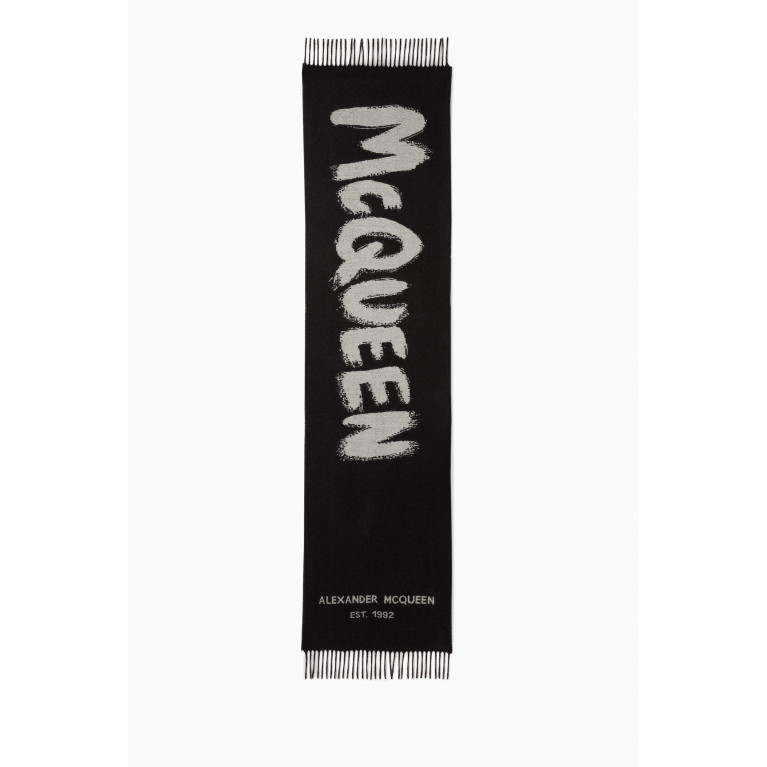 Alexander McQueen - McQueen Graffiti Stole in Wool