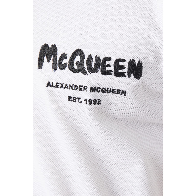 Alexander McQueen - Logo Polo Shirt in Cotton