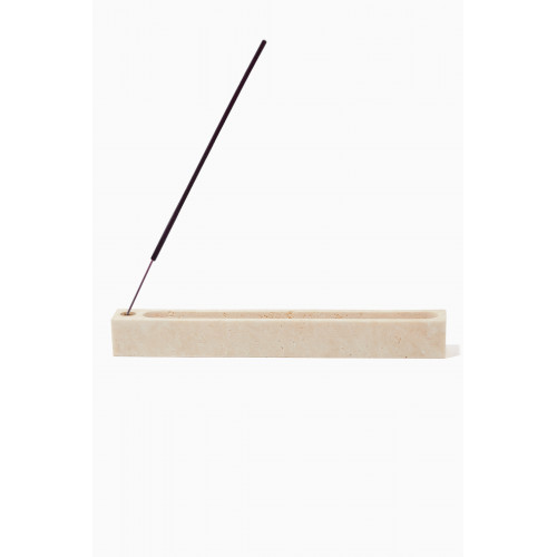 MONTROI - Incense Stick Holder in Travertine Marble