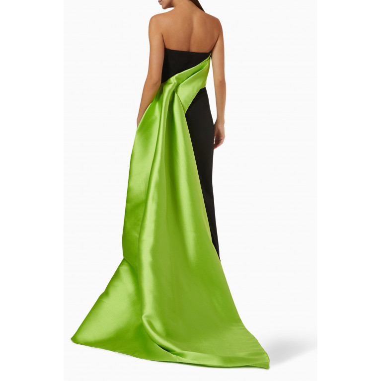 Solace London - Kinsley Maxi Dress in Twill Green