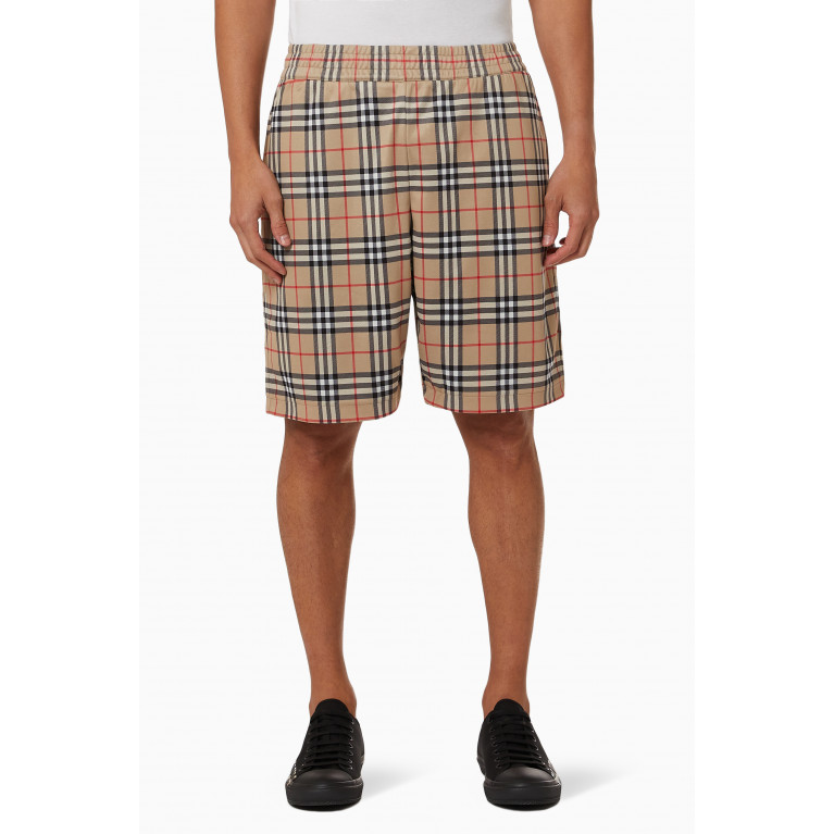 Burberry - Vintage Check Shorts in Technical Twill
