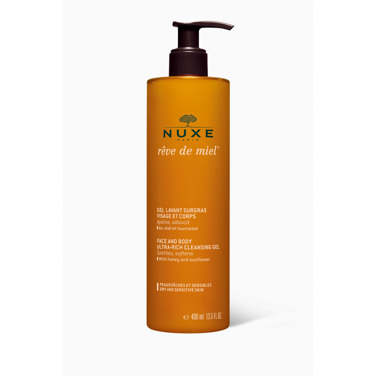 NUXE - Rêve de Miel Face and Body Ultra-Rich Cleansing Gel, 400ml