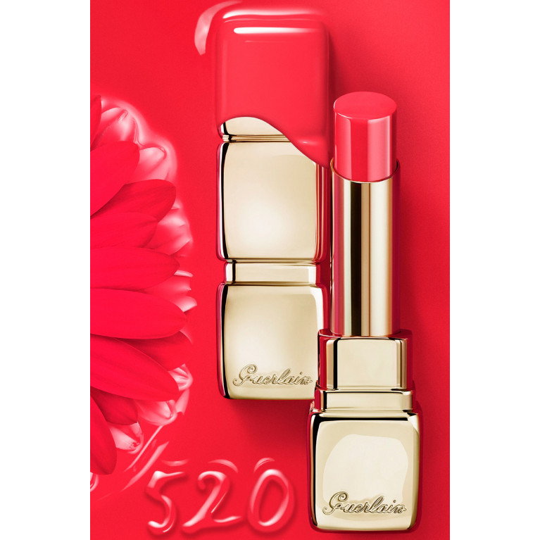 Guerlain - 520 Love Bloom KissKiss Shine Bloom Lipstick Balm, 3.2g