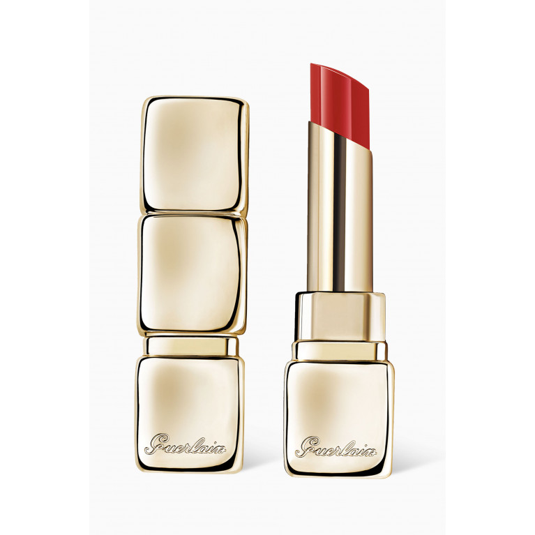 Guerlain - 709 Petal Red KissKiss Shine Bloom Lipstick Balm, 3.2g
