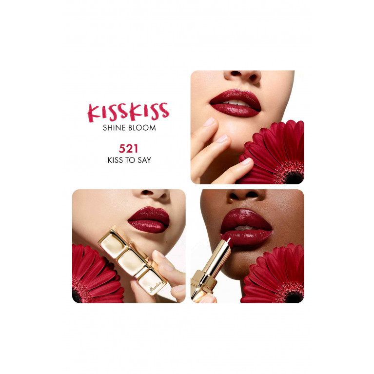 Guerlain - 521 Kiss To Say KissKiss Shine Bloom Lipstick Balm, 3.2g