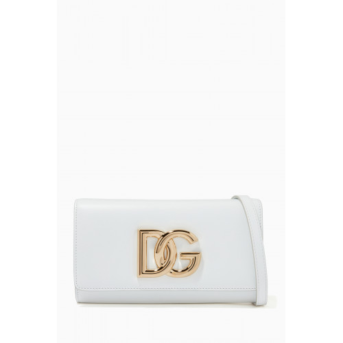Dolce & Gabbana - 3.5 Crossover Clutch in Nappa Calfskin White