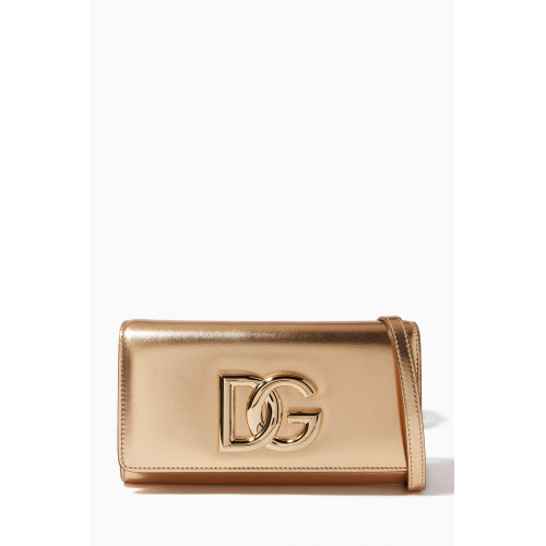 Dolce & Gabbana - 3.5 Crossover DG Clutch in Nappa Mordoré