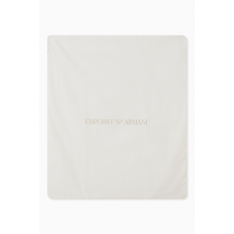 Emporio Armani - EA Essential Capsule Double-faced Blanket in Cotton Neutral